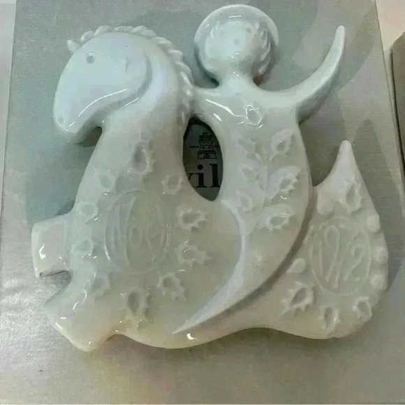 7 Piece Set Haviland Christmas Ornaments PORCELAIN  Limoges France 1971-1979 - Picture 4 of 10